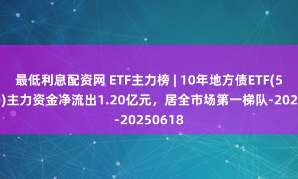 最低利息配资网 ETF主力榜 | 10年地方债ETF(511270)主力资金净流出1.20亿元，居全市场第一梯队-20250618